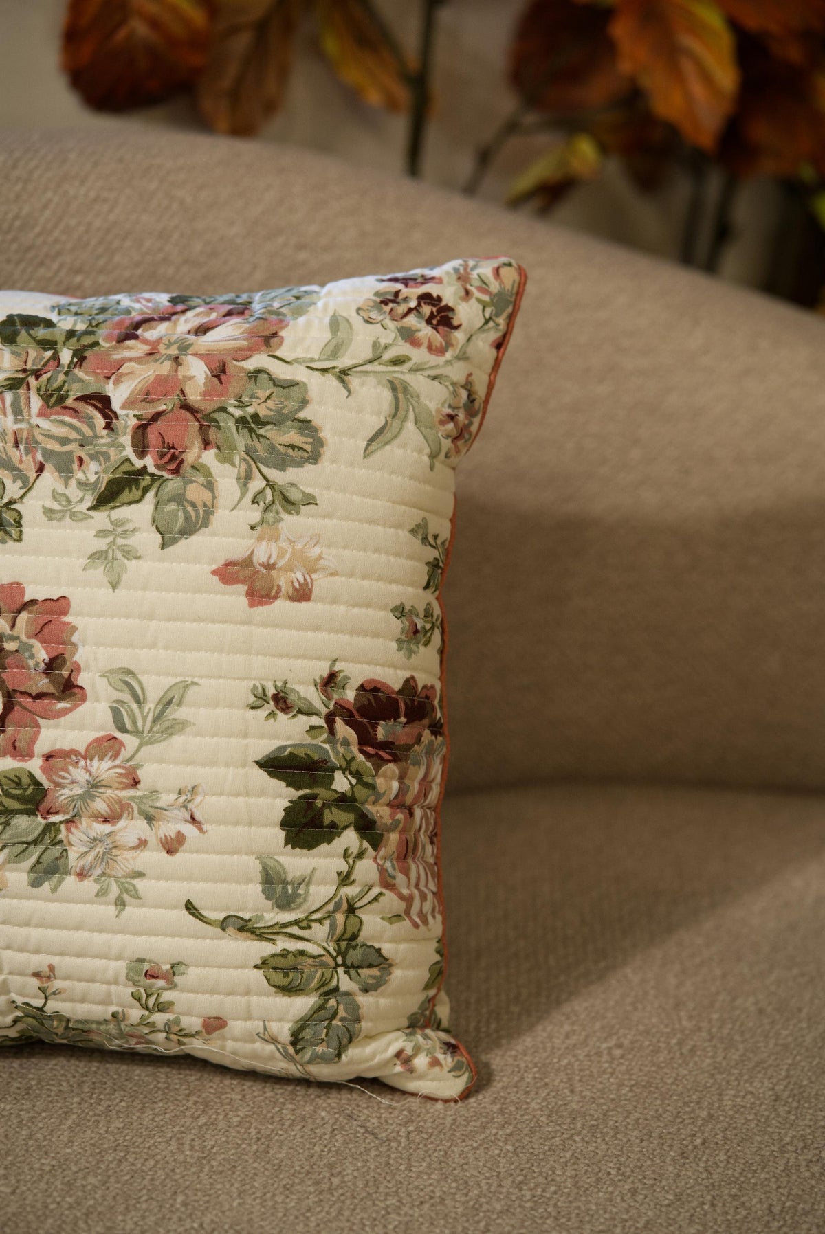 The Thorny Rose - Quilted Cushion cover
