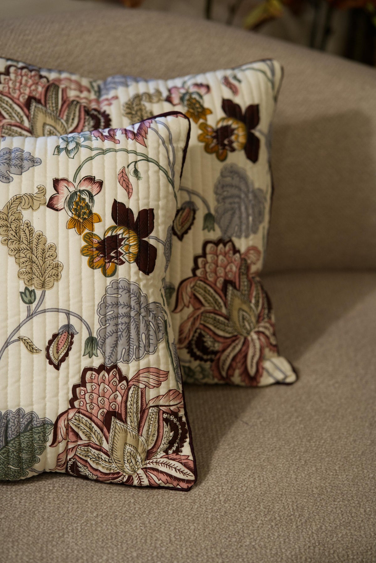 The Rosewood & Plaid Cushion set