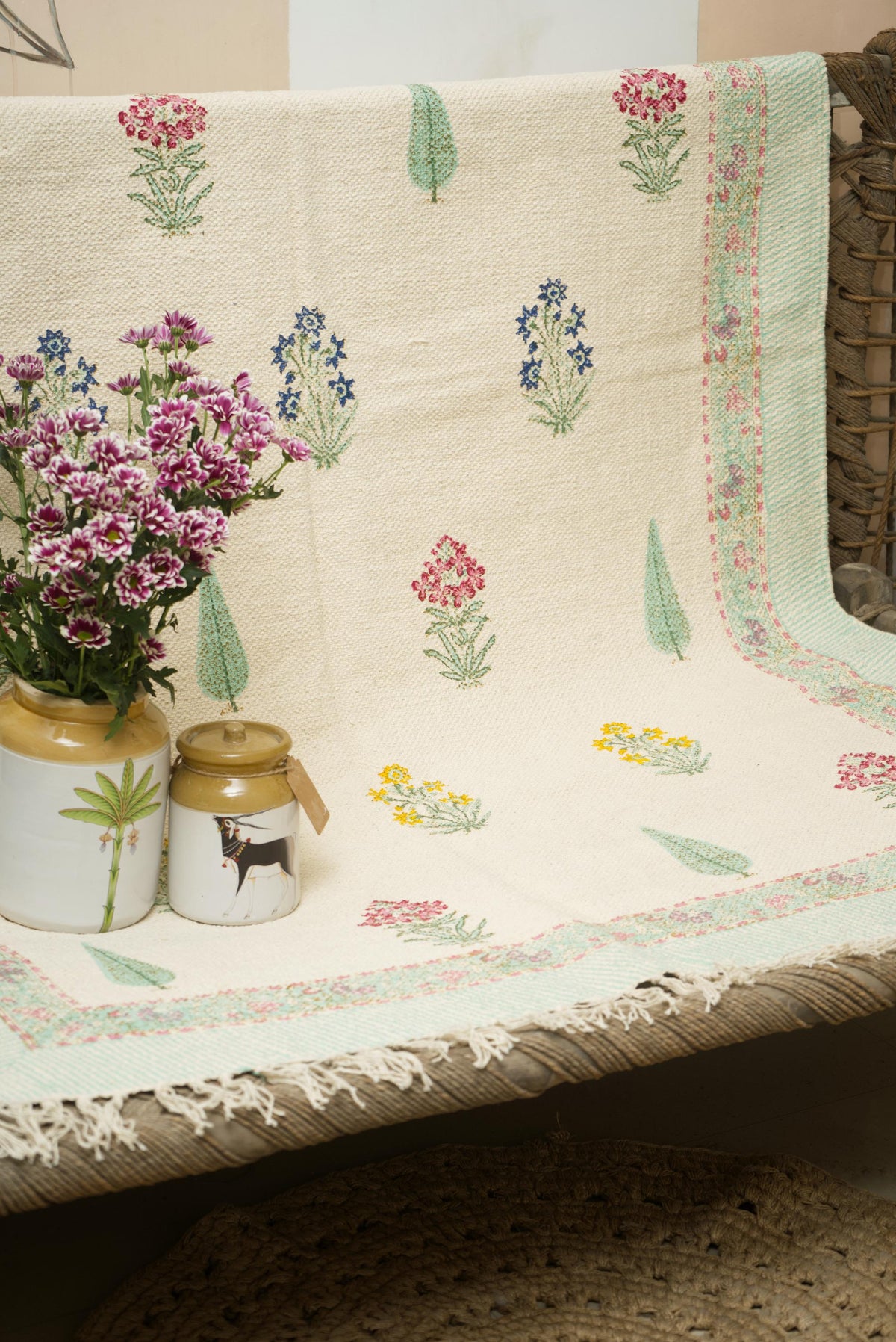 Phool bagaan Floor rug - Medium