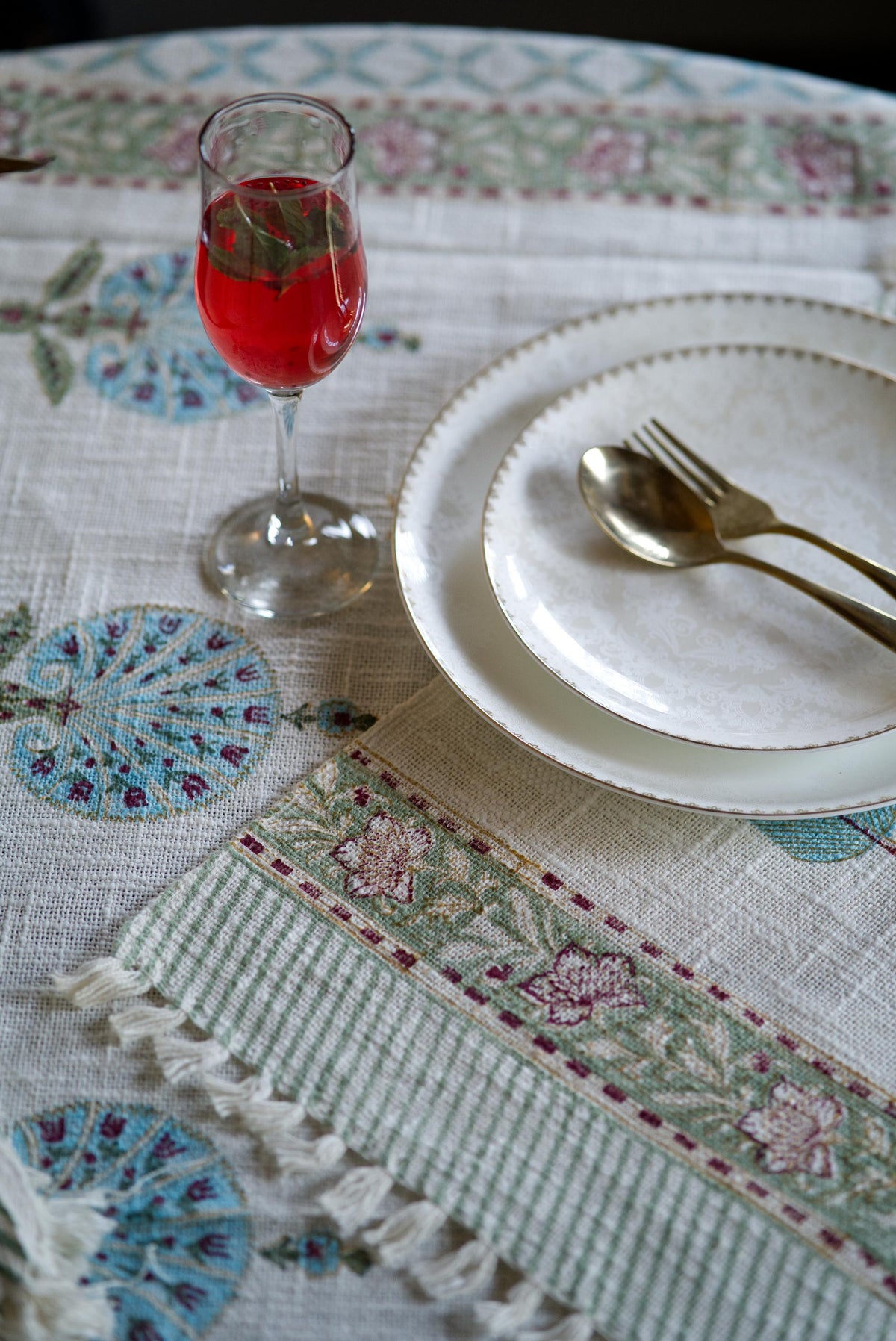 The Sky petalled - Runner and Mat set