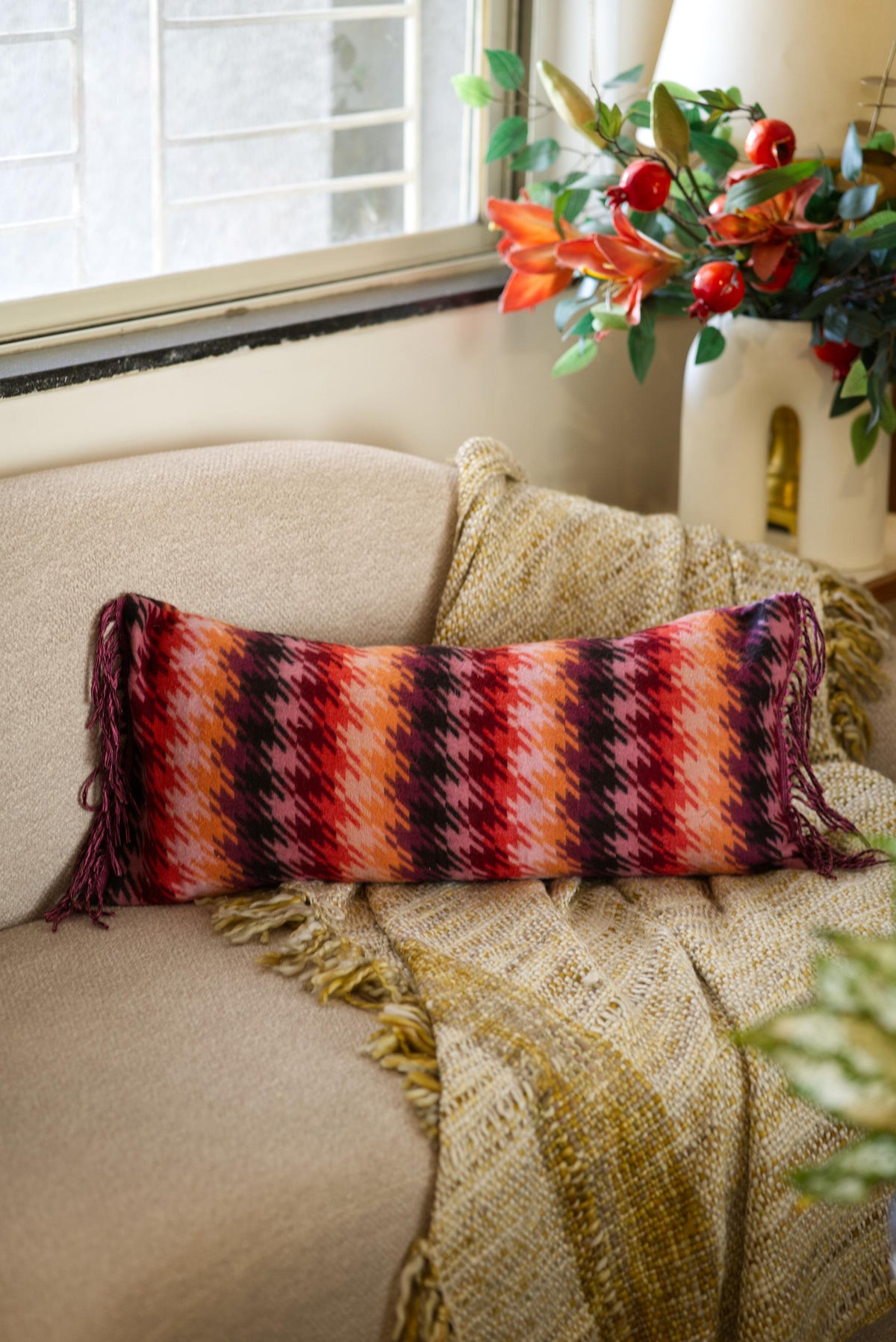 The Peony and Peach Cushion set