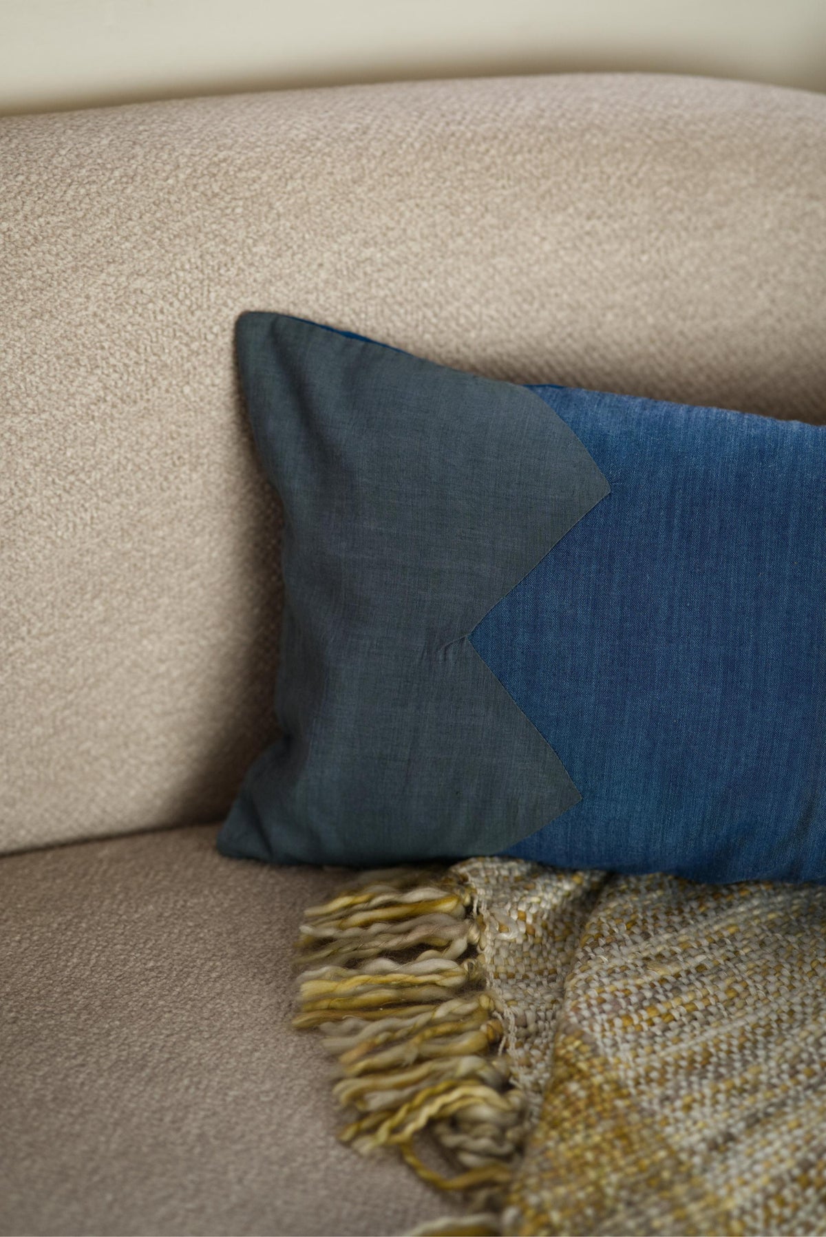 The Khadi patch cushion set