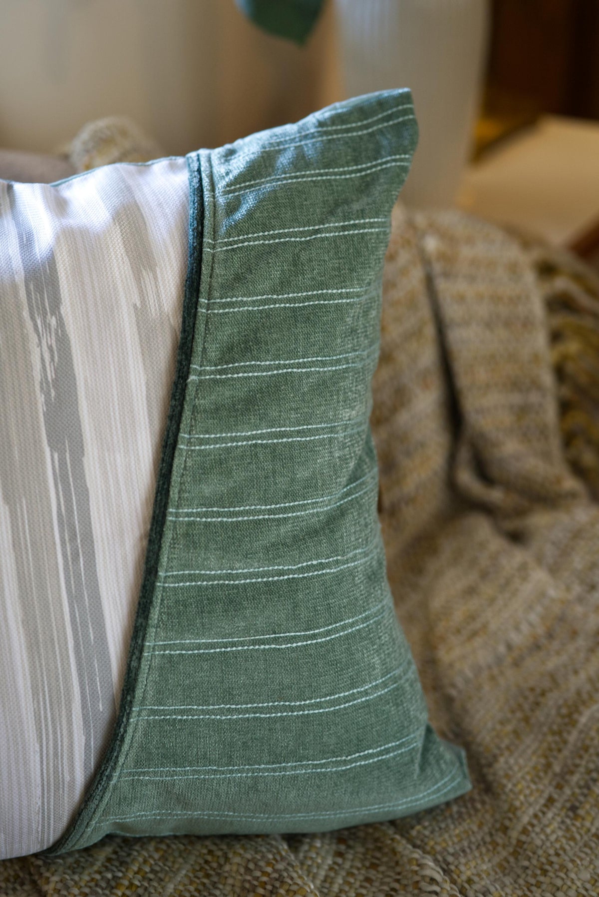 The Sage Teal cushion cover set