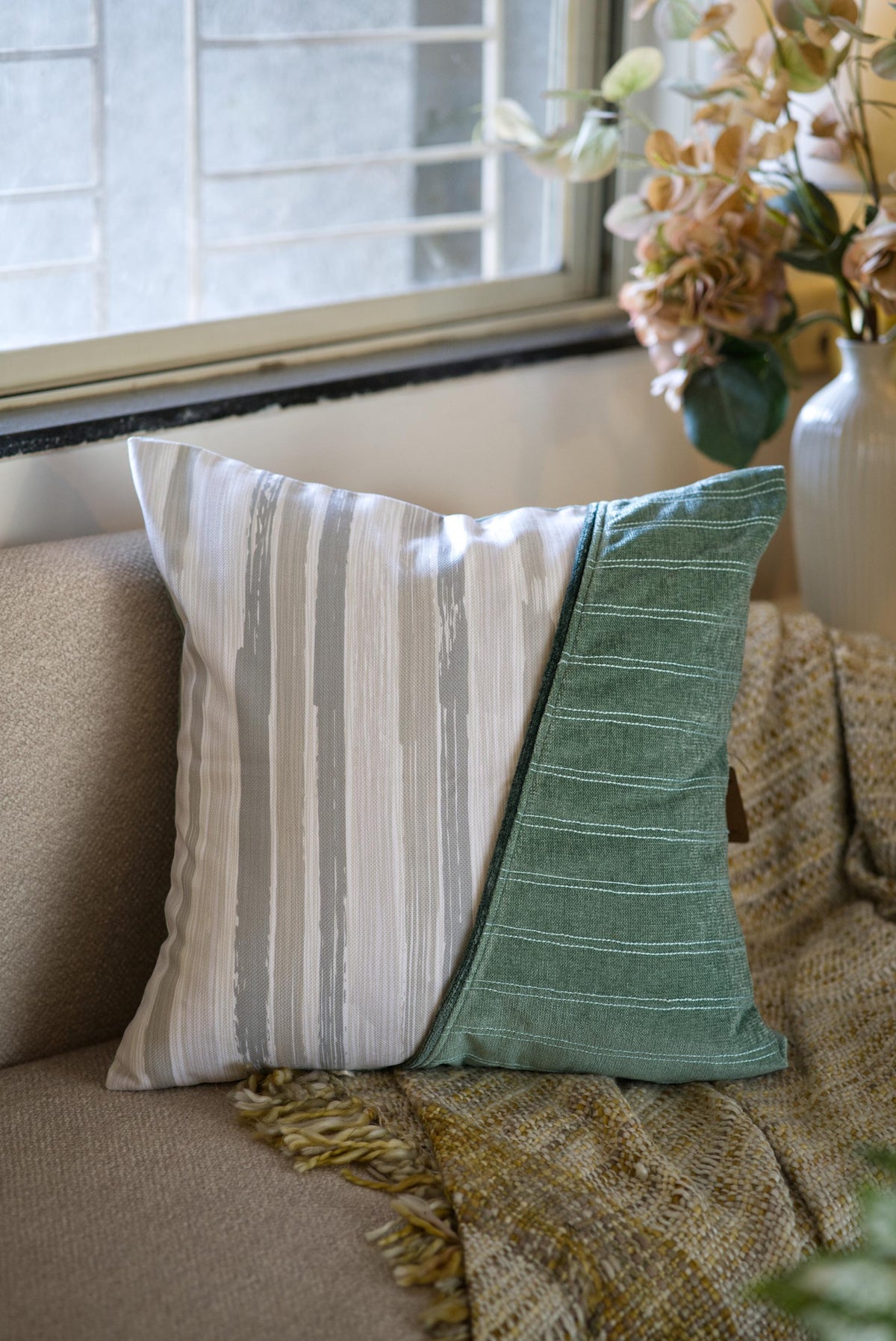 The Sage Teal cushion cover set