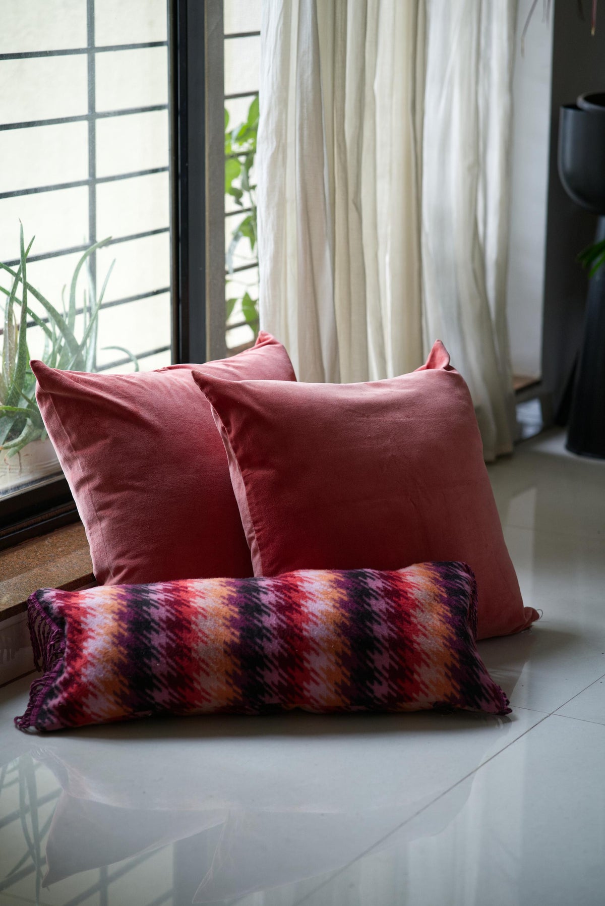 The Peony and Peach Cushion set